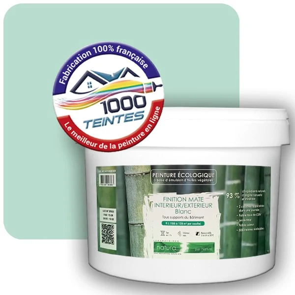 Peinture Natura Tassili® Les Verts (Mille Teintes E12-7) Intérieur/Extérieur MAT
