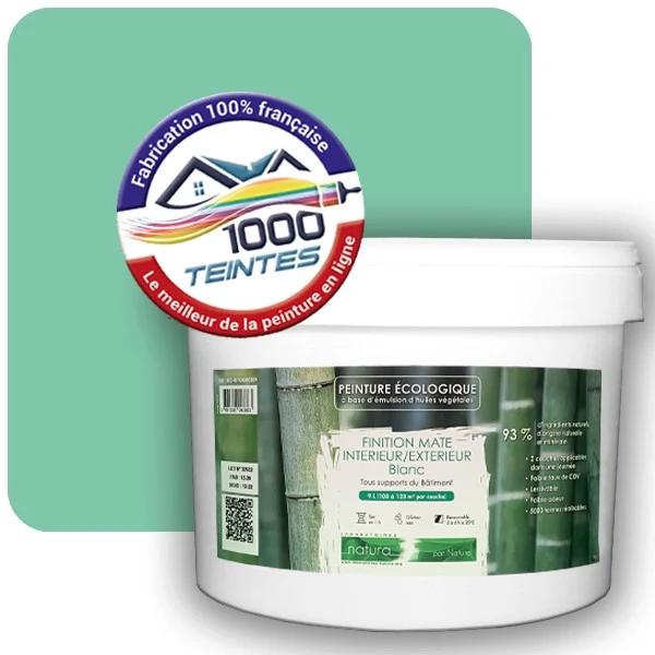 Peinture Natura Tassili® Les Verts (Mille Teintes E12-8) Intérieur/Extérieur MAT