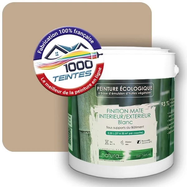 Peinture Natura Tassili® Les Bruns (Mille Teintes E5-38) Intérieur/Extérieur MAT