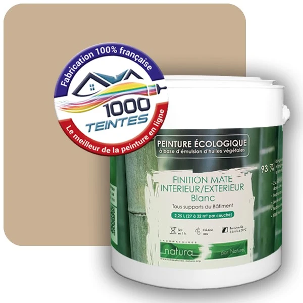Peinture Natura Tassili® Les Bruns (Mille Teintes E5-57) Intérieur/Extérieur MAT