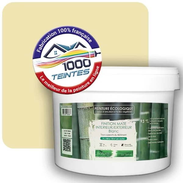 Peinture Natura Tassili® Les Jaunes (Mille Teintes E6-21) Intérieur/Extérieur MAT