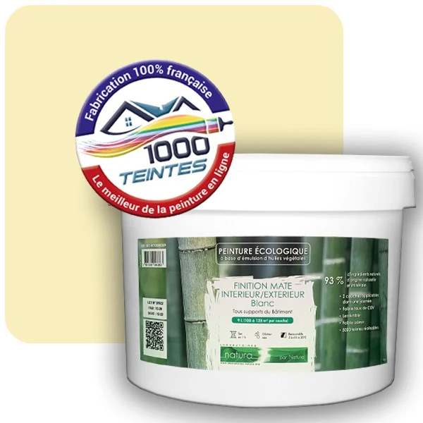 Peinture Natura Tassili® Les Jaunes (Mille Teintes E6-42) Intérieur/Extérieur MAT