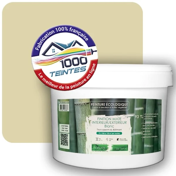Peinture Natura Tassili® Les Jaunes (Mille Teintes E8-32) Intérieur/Extérieur MAT