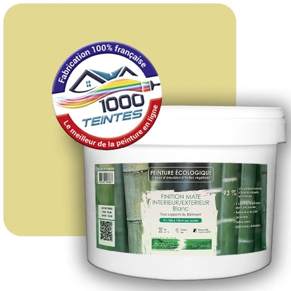 Peinture Natura Tassili® Les Jaunes (Mille Teintes E8-42) Intérieur/Extérieur MAT