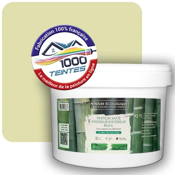 Peinture Natura Tassili® Les Verts (Mille Teintes E9-1) Intérieur/Extérieur MAT