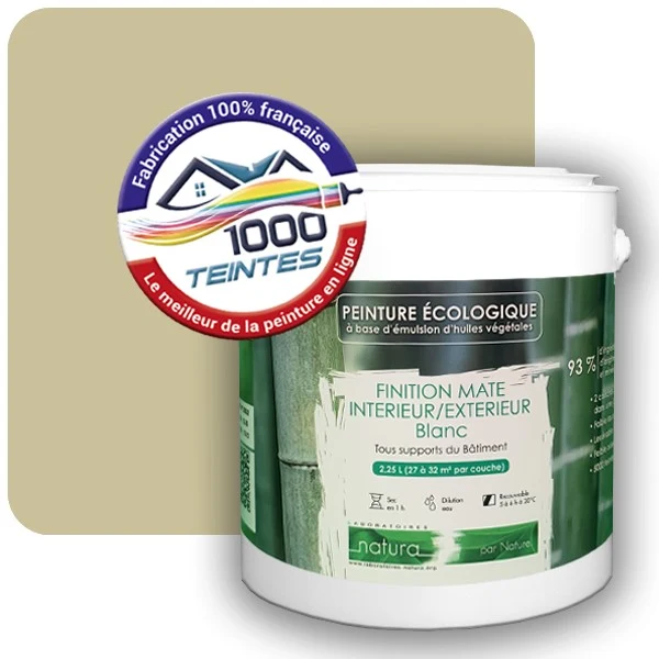 Peinture Natura Tassili® Les Verts (Mille Teintes E9-13) Intérieur/Extérieur MAT