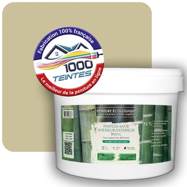 Peinture Natura Tassili® Les Verts (Mille Teintes E9-13) Intérieur/Extérieur MAT
