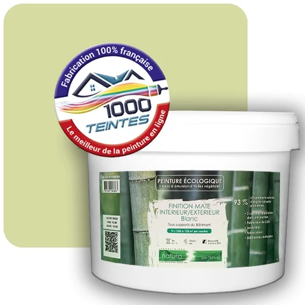 Peinture Natura Tassili® Les Verts (Mille Teintes E9-26) Intérieur/Extérieur MAT