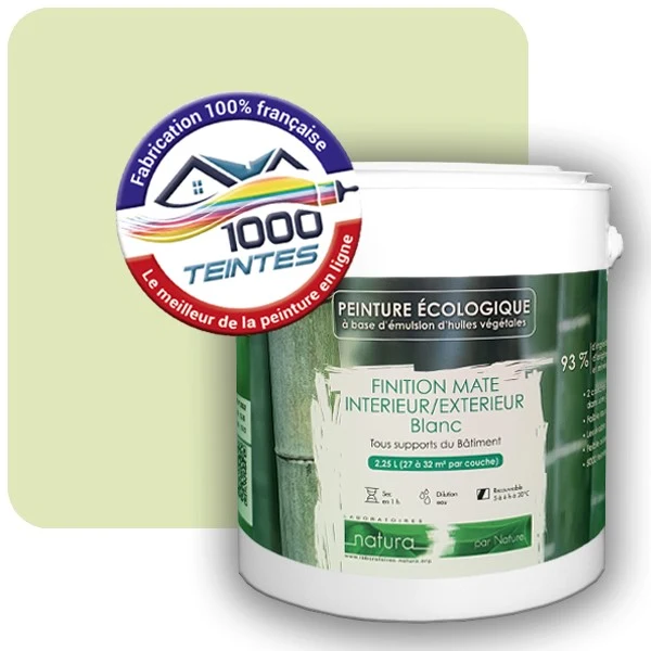 Peinture Natura Tassili® Les Verts (Mille Teintes E9-21) Intérieur/Extérieur MAT