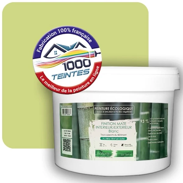 Peinture Natura Tassili® Les Verts (Mille Teintes E9-2) Intérieur/Extérieur MAT
