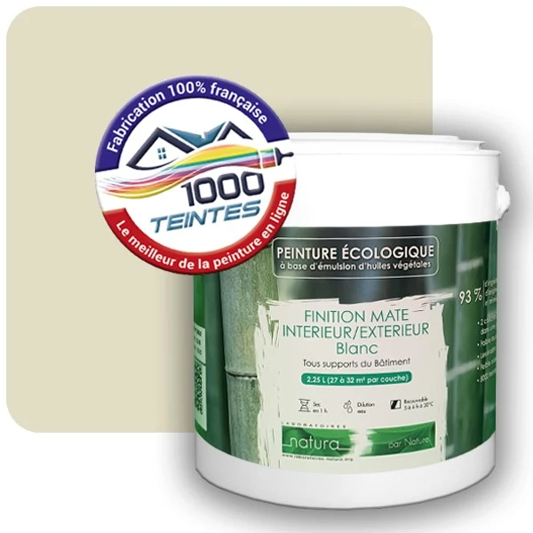 Peinture Natura Tassili® Les Verts (Mille Teintes E9-31) Intérieur/Extérieur MAT