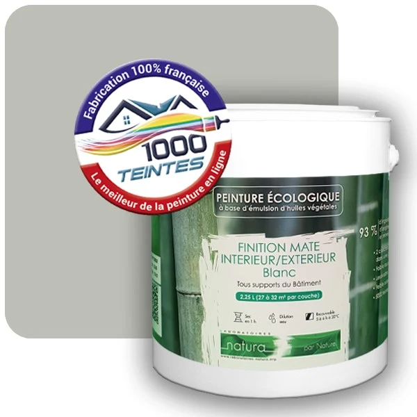 Peinture Natura Tassili® Les Verts (Mille Teintes E9-37) Intérieur/Extérieur MAT