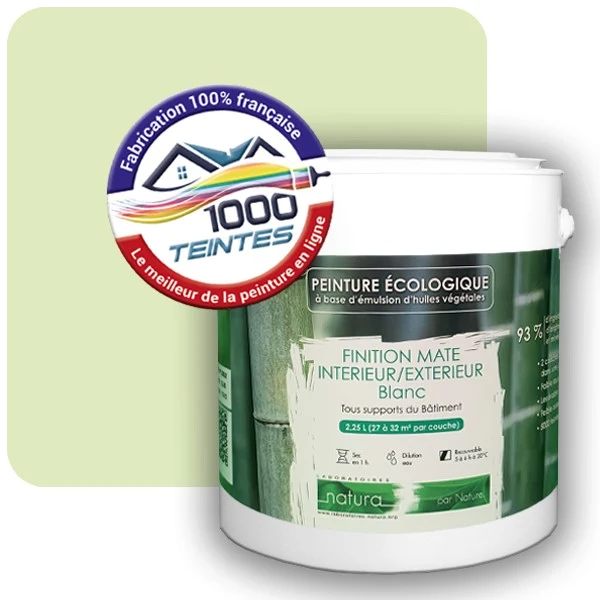 Peinture Natura Tassili® Les Verts (Mille Teintes E9-41) Intérieur/Extérieur MAT