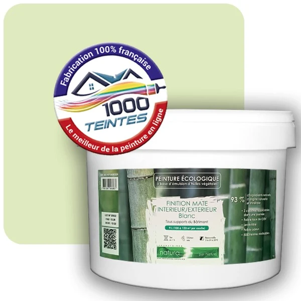 Peinture Natura Tassili® Les Verts (Mille Teintes E9-41) Intérieur/Extérieur MAT