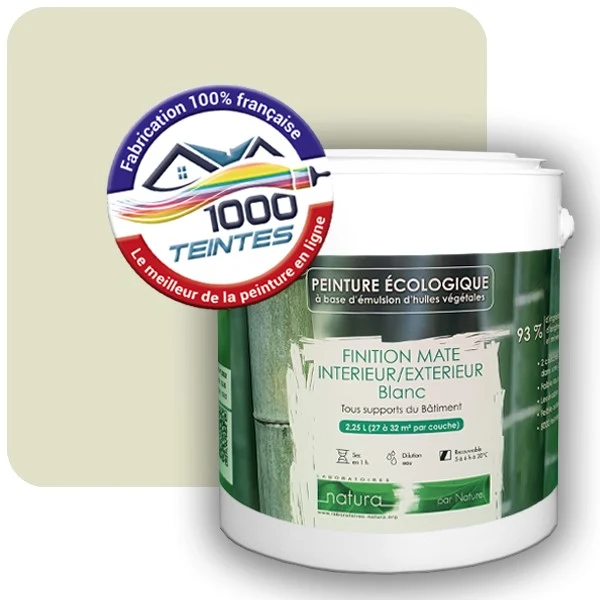 Peinture Natura Tassili® Les Verts (Mille Teintes E9-46) Intérieur/Extérieur MAT