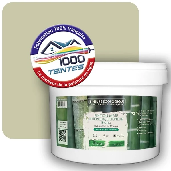 Peinture Natura Tassili® Les Verts (Mille Teintes E9-52) Intérieur/Extérieur MAT