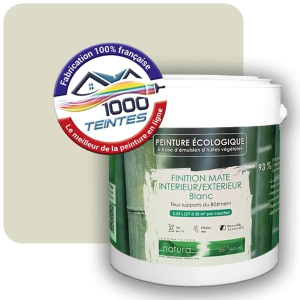 Peinture Natura Tassili® Les Verts (Mille Teintes E9-51) Intérieur/Extérieur MAT