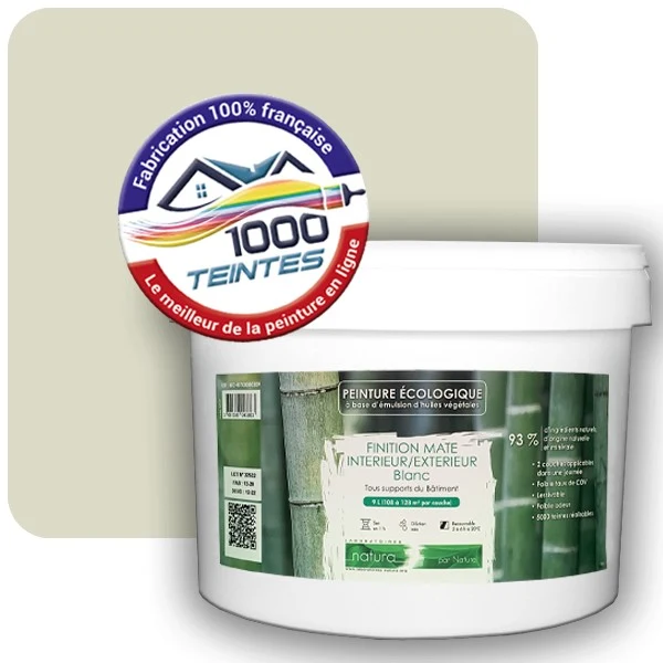 Peinture Natura Tassili® Les Verts (Mille Teintes E9-51) Intérieur/Extérieur MAT