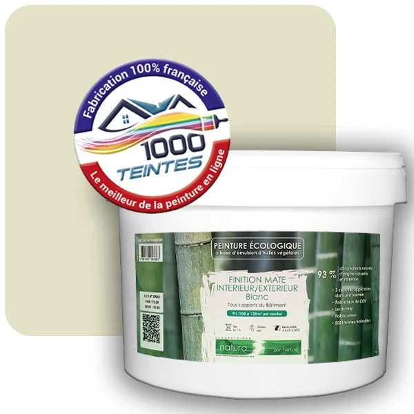 Peinture Natura Tassili® Les Verts (Mille Teintes E9-6) Intérieur/Extérieur MAT