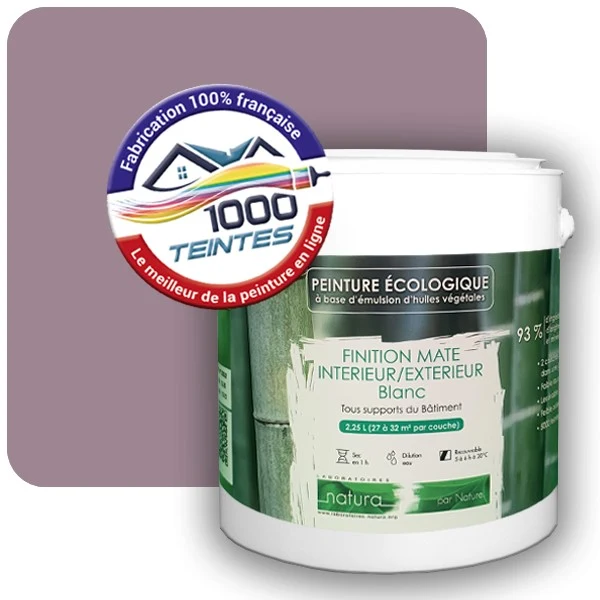 Peinture Natura Tassili® Violet Pastel (RAL Classic 4009) Intérieur/Extérieur MAT