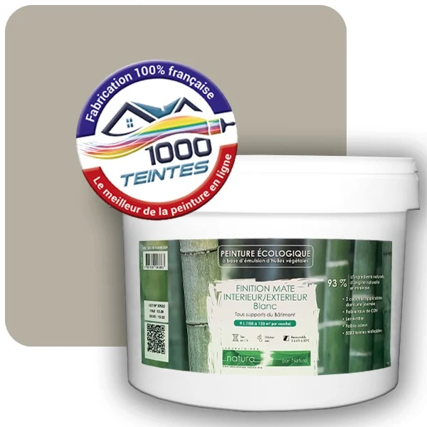 Peinture Natura Tassili® Gris Silex (RAL Classic 7032) Intérieur/Extérieur MAT