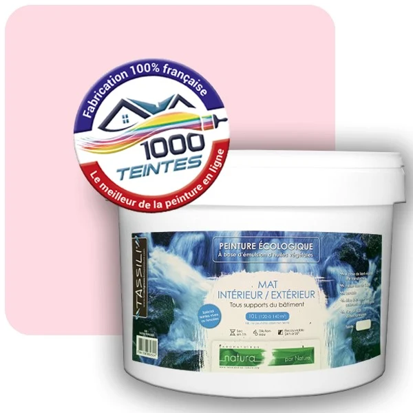 Peinture Natura Tassili® Rose de Toulouse (Couleurs de France 458-7301-15) Intérieur/Extérieur MAT