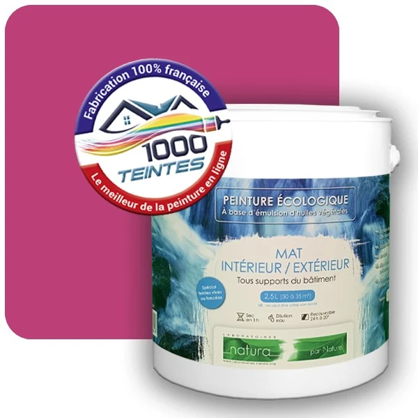 Peinture Natura Tassili® Telemagenta (RAL Classic 4010) Intérieur/Extérieur MAT