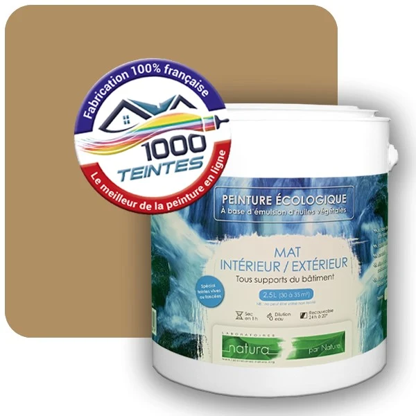 Peinture Natura Tassili® Les Bruns pleins (Mille Teintes E25-36) Intérieur/Extérieur MAT