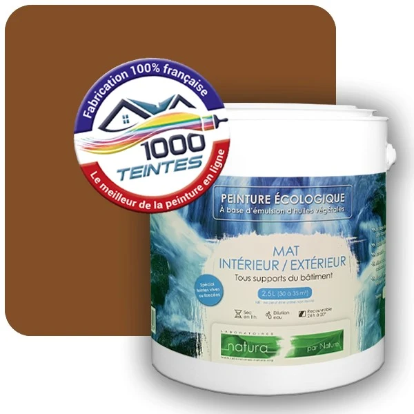 Peinture Natura Tassili® Les Bruns pleins (Mille Teintes E25-32) Intérieur/Extérieur MAT