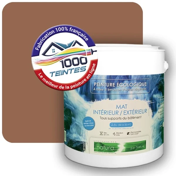Peinture Natura Tassili® Les Bruns pleins (Mille Teintes E25-31) Intérieur/Extérieur MAT