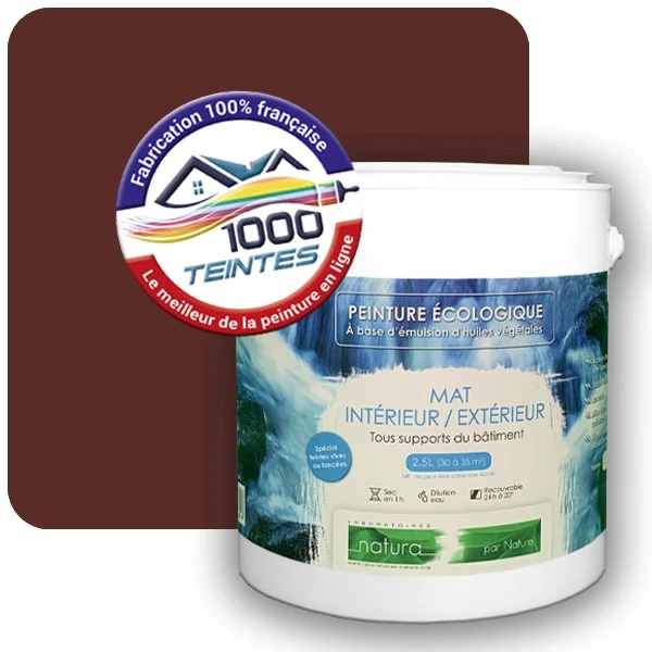 Peinture Natura Tassili® Les Bruns pleins (Mille Teintes E25-25) Intérieur/Extérieur MAT