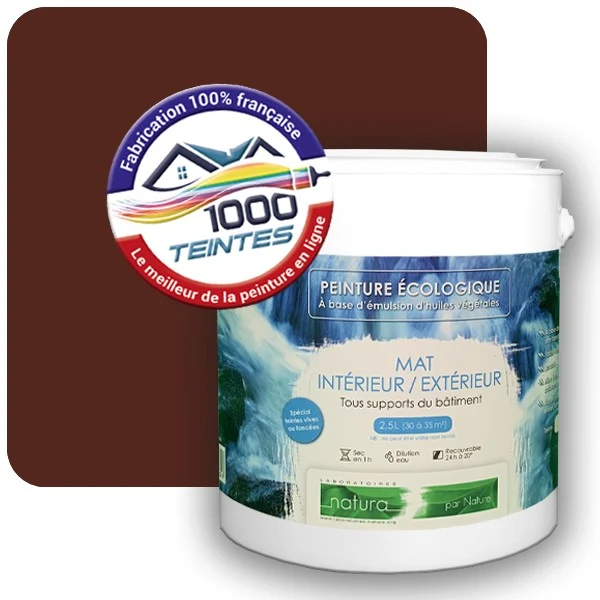 Peinture Natura Tassili® Les Bruns pleins (Mille Teintes E25-24) Intérieur/Extérieur MAT