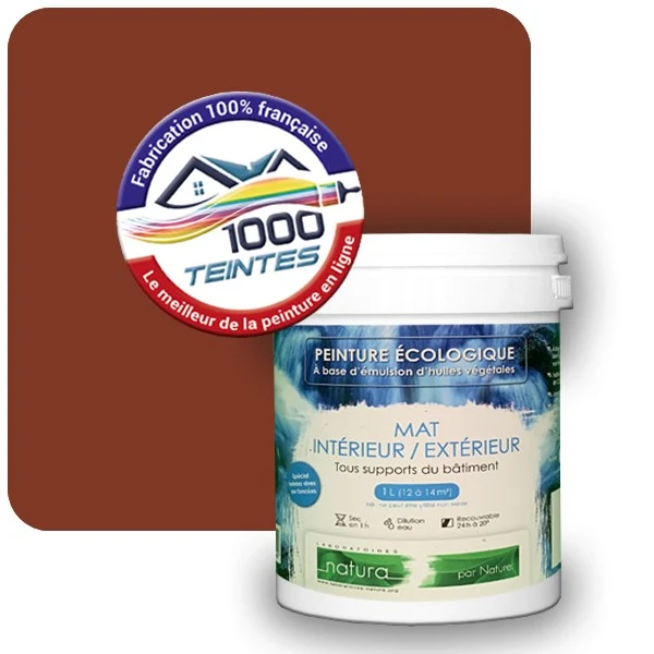 Peinture Natura Tassili® Les Bruns pleins (Mille Teintes E25-23) Intérieur/Extérieur MAT