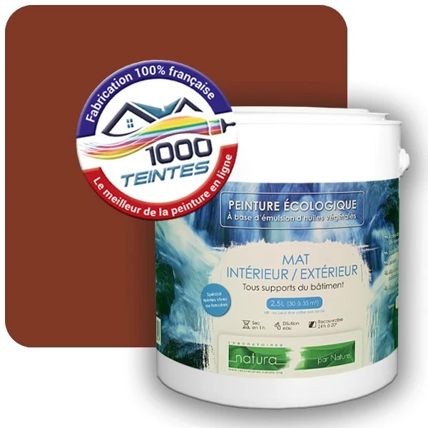 Peinture Natura Tassili® Les Bruns pleins (Mille Teintes E25-23) Intérieur/Extérieur MAT