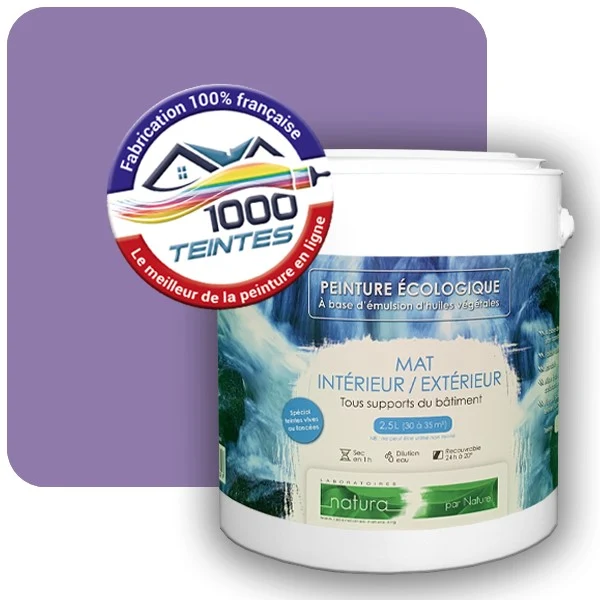 Peinture Natura Tassili® Les Violets (Mille Teintes E15-49) Intérieur/Extérieur MAT