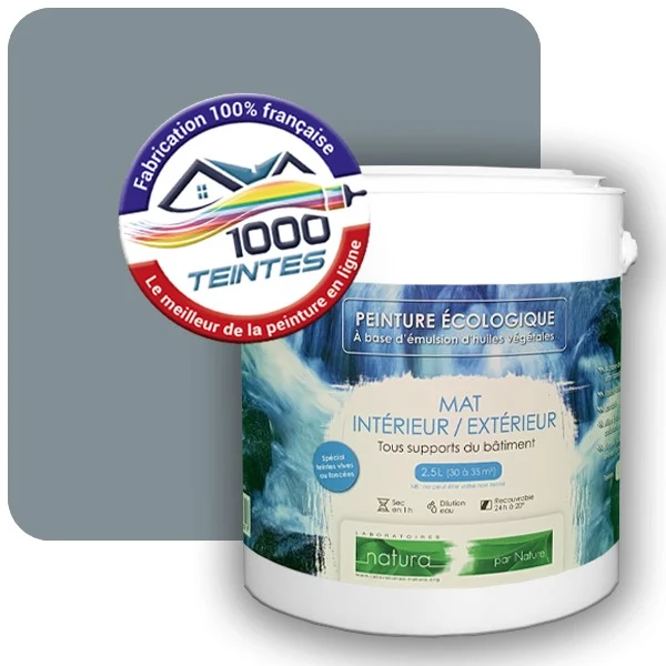 Peinture Natura Tassili® Les Bleus (Mille Teintes E14-38) Intérieur/Extérieur MAT