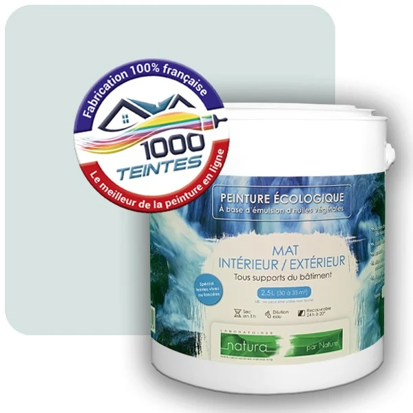 Peinture Natura Tassili® Les Bleus (Mille Teintes E13-51) Intérieur/Extérieur MAT