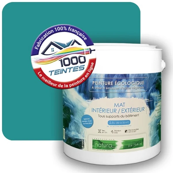 Peinture Natura Tassili® Les Bleus (Mille Teintes E13-29) Intérieur/Extérieur MAT