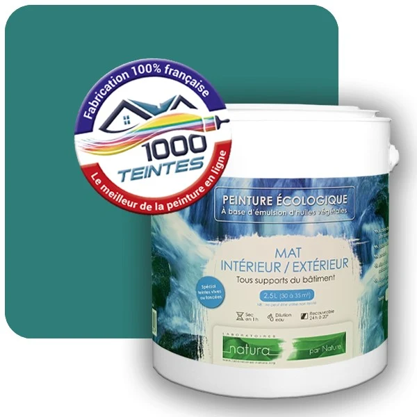 Peinture Natura Tassili® Les Bleus (Mille Teintes E13-10) Intérieur/Extérieur MAT