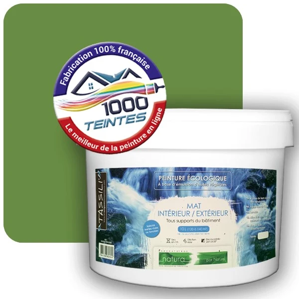 Peinture Natura Tassili® Les Verts (Mille Teintes E10-49) Intérieur/Extérieur MAT