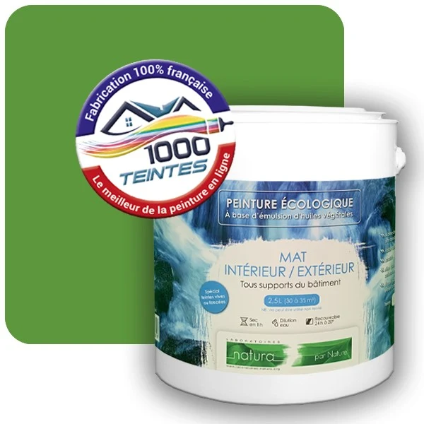 Peinture Natura Tassili® Les Verts (Mille Teintes E10-45) Intérieur/Extérieur MAT