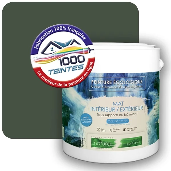 Peinture Natura Tassili® Les Verts (Mille Teintes E10-40) Intérieur/Extérieur MAT