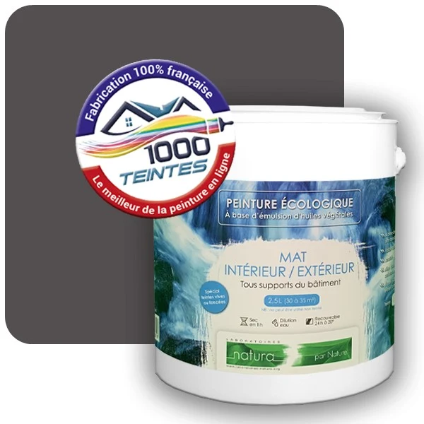 Peinture Natura Tassili® Les Bleus pleins (Mille Teintes E25-50) Intérieur/Extérieur MAT