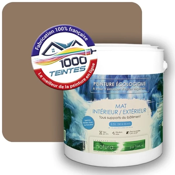 Peinture Natura Tassili® Les Bruns pleins (Mille Teintes E25-38) Intérieur/Extérieur MAT