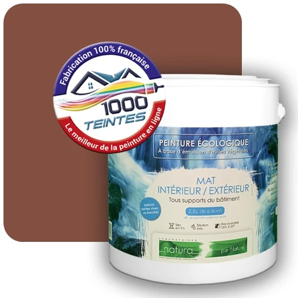Peinture Natura Tassili® Les Rouges (Mille Teintes E3-15) Intérieur/Extérieur MAT