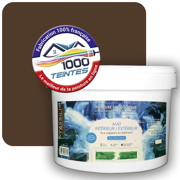Peinture Natura Tassili® Brun Terre (RAL Classic 8028) Intérieur/Extérieur MAT