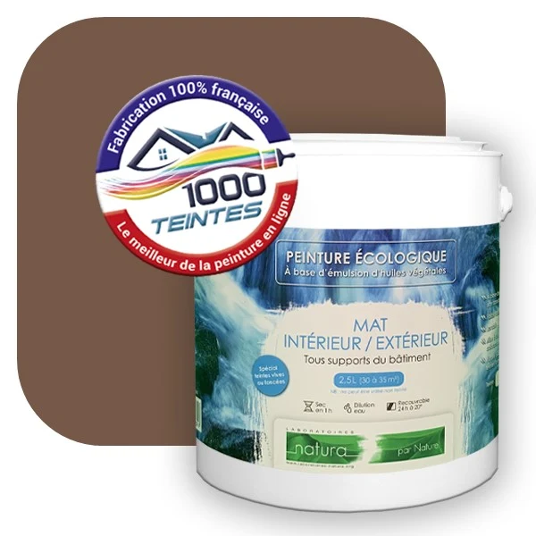 Peinture Natura Tassili® Brun Pâle (RAL Classic 8025) Intérieur/Extérieur MAT
