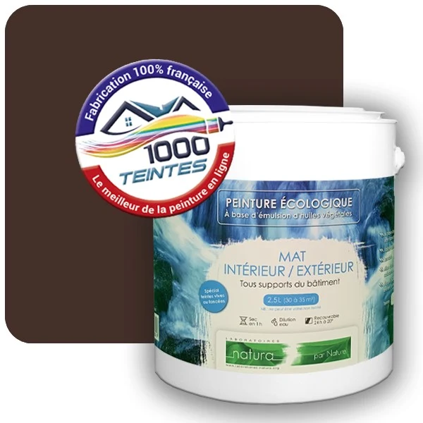 Peinture Natura Tassili® Brun Chocolat (RAL Classic 8017) Intérieur/Extérieur MAT