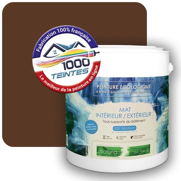 Peinture Natura Tassili® Brun Noisette (RAL Classic 8011) Intérieur/Extérieur MAT