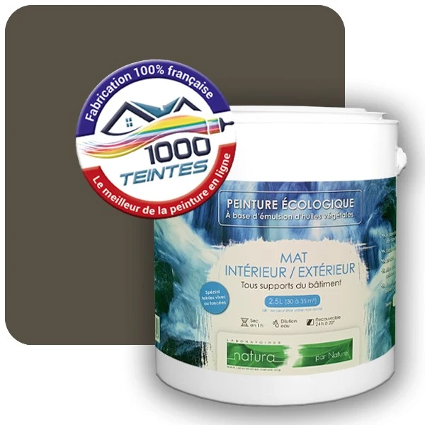 Peinture Natura Tassili® Gris Brun (RAL Classic 7013) Intérieur/Extérieur MAT